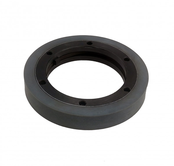 Rubber coated guide ring